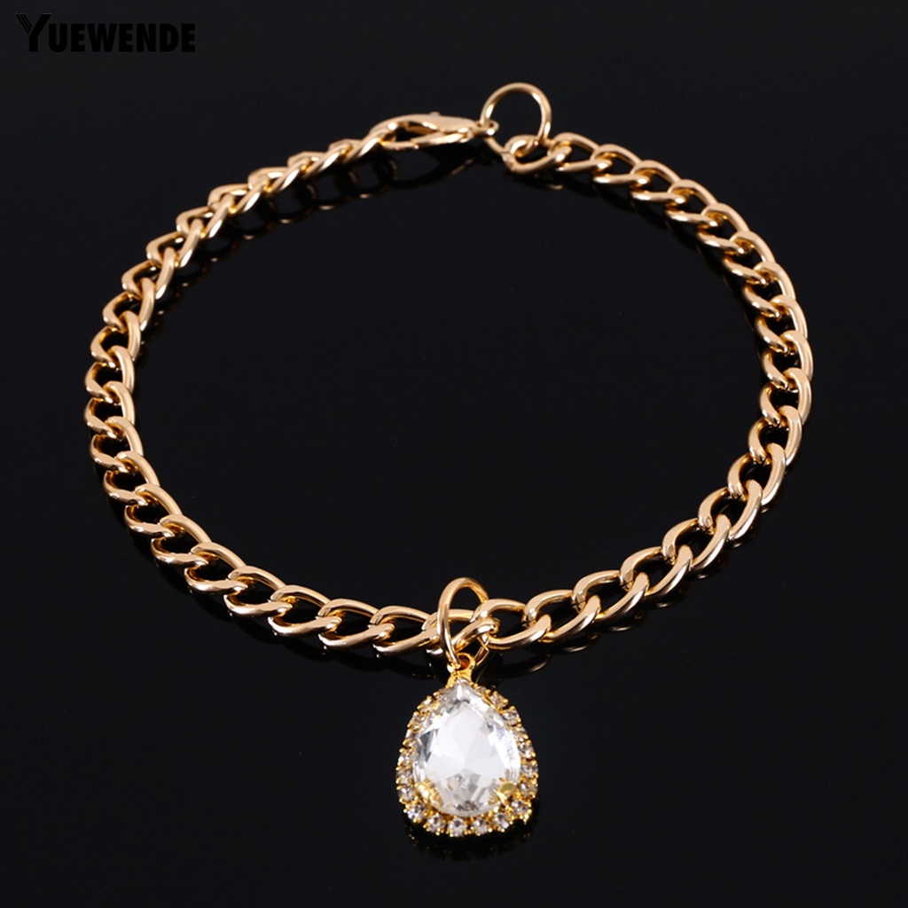 Vòng Cổ Bắt Mắt Đính Đá Resin Lấp Lánh Cho Thú Cưng