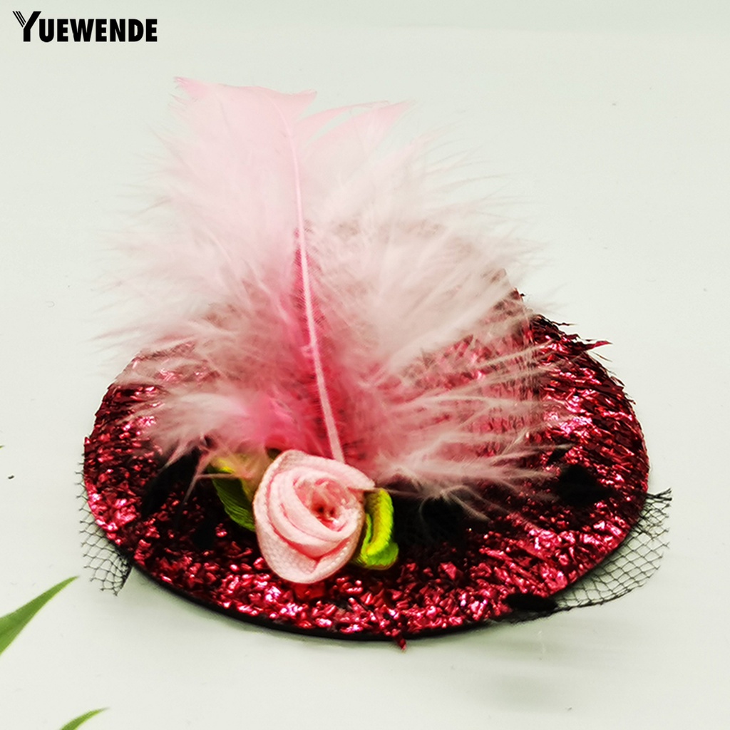 Yq.e Mũ Lông Gà Đính Lông Vũ Trang Trí Vui Nhộn Dành Cho Gia Cầm