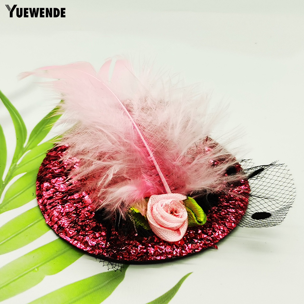 Yq.e Mũ Lông Gà Đính Lông Vũ Trang Trí Vui Nhộn Dành Cho Gia Cầm