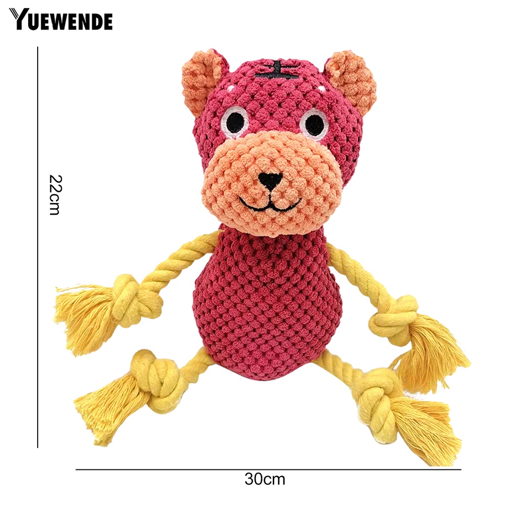 Yq.e Búp Bê Đồ Chơi Bắt Mắt Bằng Cotton PP Họa Tiết Hổ / Gấu Trúc Hoạt Hình Cho Thú Cưng