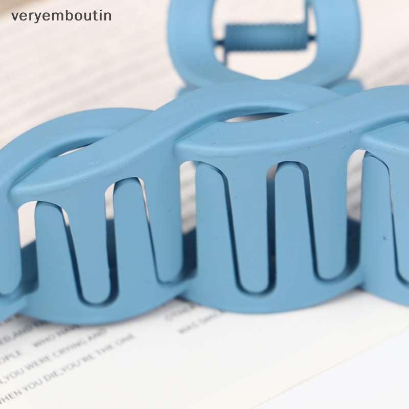 Set 8 Kẹp Tóc Càng Cua Màu Trơn Thời Trang Cho Nữ