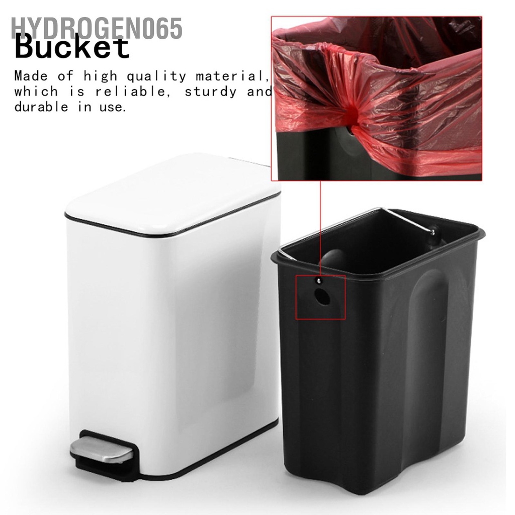 Hydrogen065 Thùng rác có bậc bằng thép không gỉ 5L thể đựng cho phòng ngủ tắm