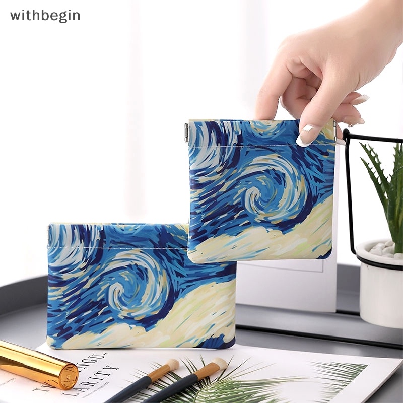 Túi Đựng Dây Cáp Dữ Liệu USB In Họa Tiết Bầu Trời Đầy Sao Nhỏ Gọn Tiện Dụng