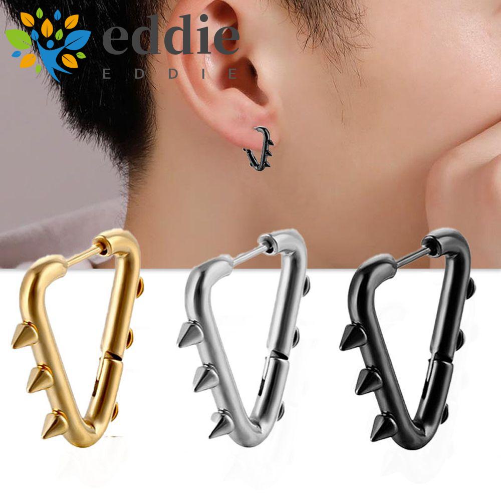 Bông Tai Thép Titan 26 Edie Hình Nón Tam Giác Cá Tính Cho Nam Nữ