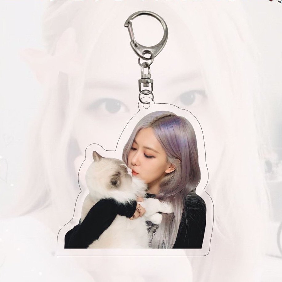1 ROSE BP Acrylic Móc Chìa Khóa BP Park Chaeyoung Móc Khóa Treo Trên Bán JY