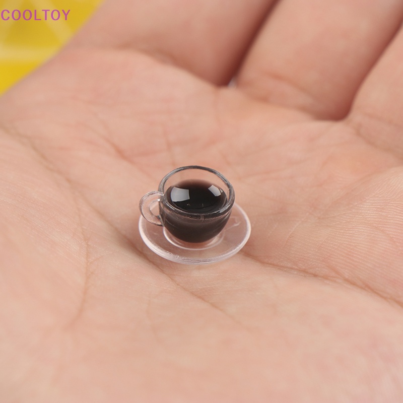 Cooltoy Set 2 Cốc Cà Phê Và Đĩa Mini Trang Trí Nhà Búp Bê