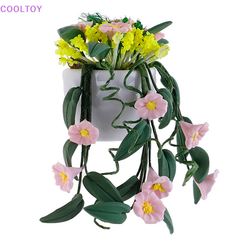 1 Chậu Hoa Mini Trang Trí Nhà Búp Bê Tỉ Lệ 1: 12