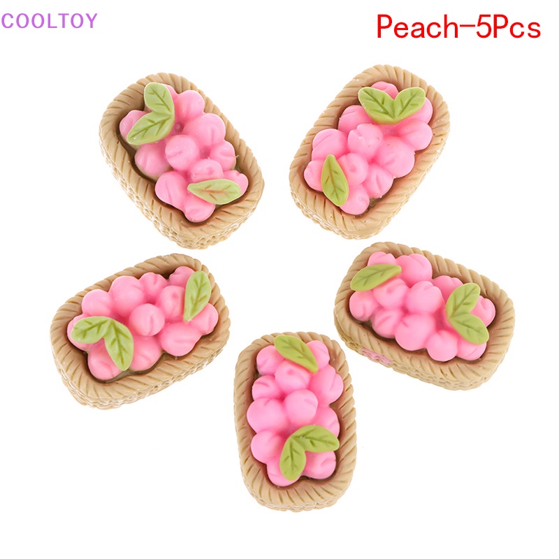 Set 5 Khay Đựng Trái Cây 1: 12 Mini Trang Trí Nhà Búp Bê