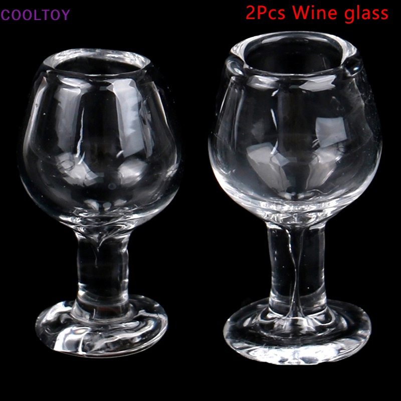 1 Bộ Ly Thủy Tinh Trong Suốt 1: 12 Trang Trí Nhà Búp Bê