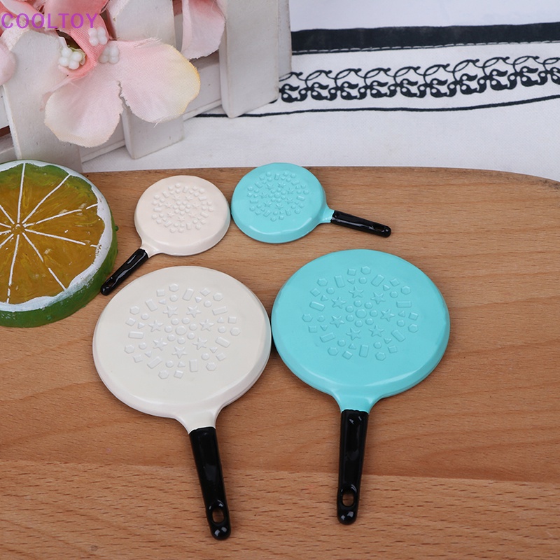 Bộ Mô Hình Chảo Và Dụng Cụ Nhà Bếp Mini Tỉ Lệ 1: 12 Trang Trí Nhà Búp Bê