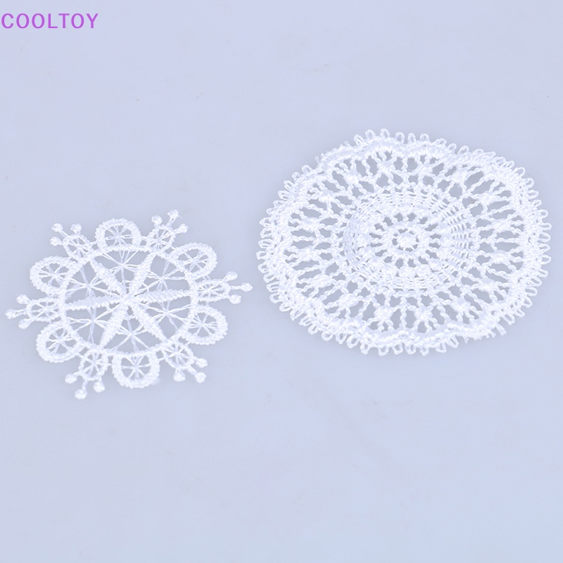 Cooltoy Bàn Ăn Màu Trắng mini Tỉ Lệ 1: 12 Trang Trí Nhà Búp Bê