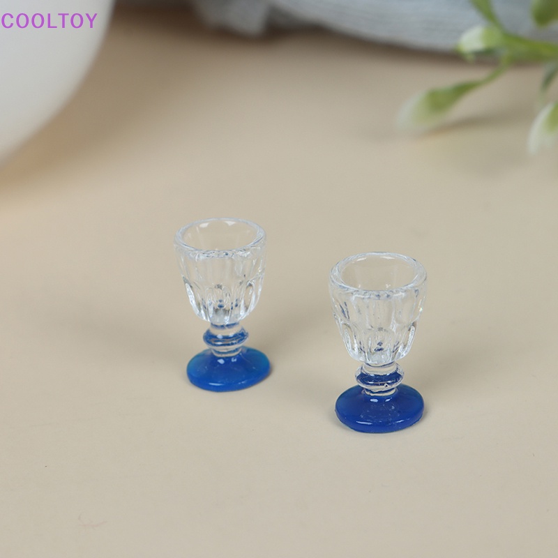 Set 4 Ly Uống Rượu Mini Trong Suốt Dùng Để Trang Trí Nhà Búp Bê
