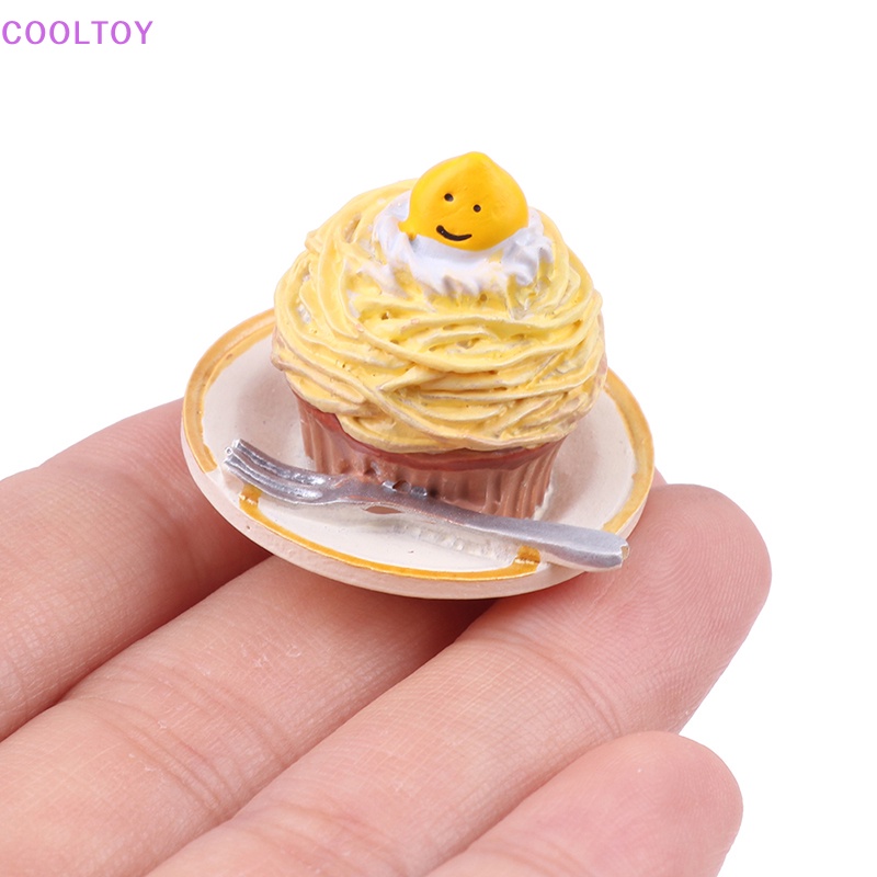 Cooltoy 1 Khay Đựng Bánh Cà Phê mini Trang Trí Nhà Búp Bê