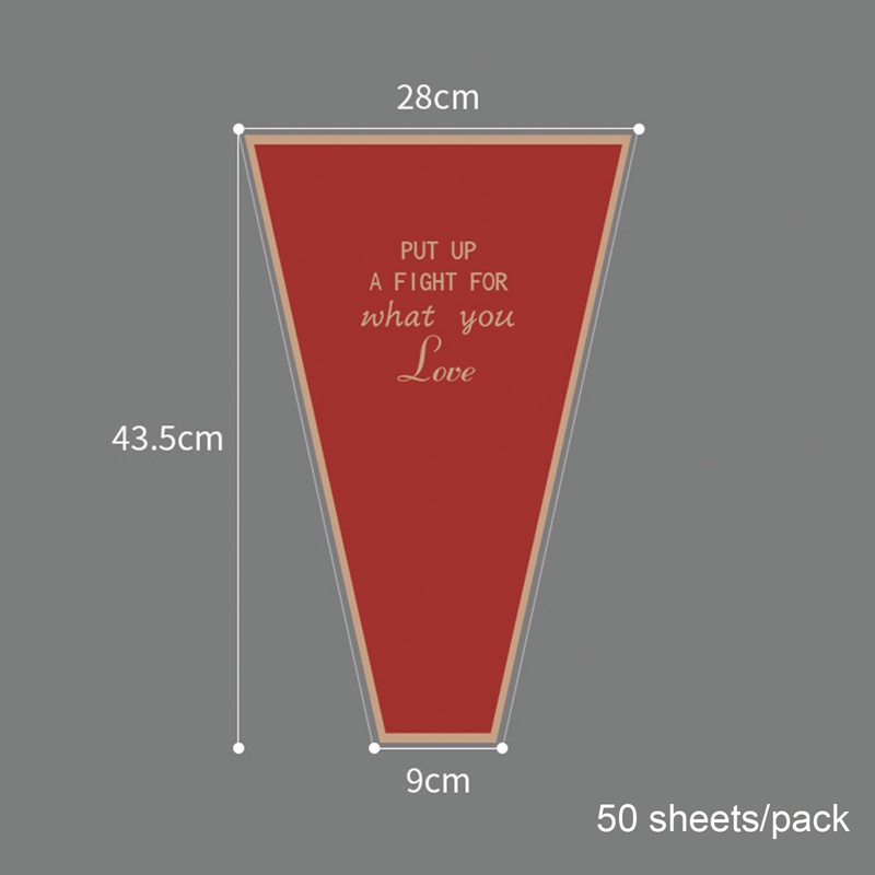 Set 50 Túi Đựng Hoa Hồng Trong Suốt Trang Trí Tiệc Cưới