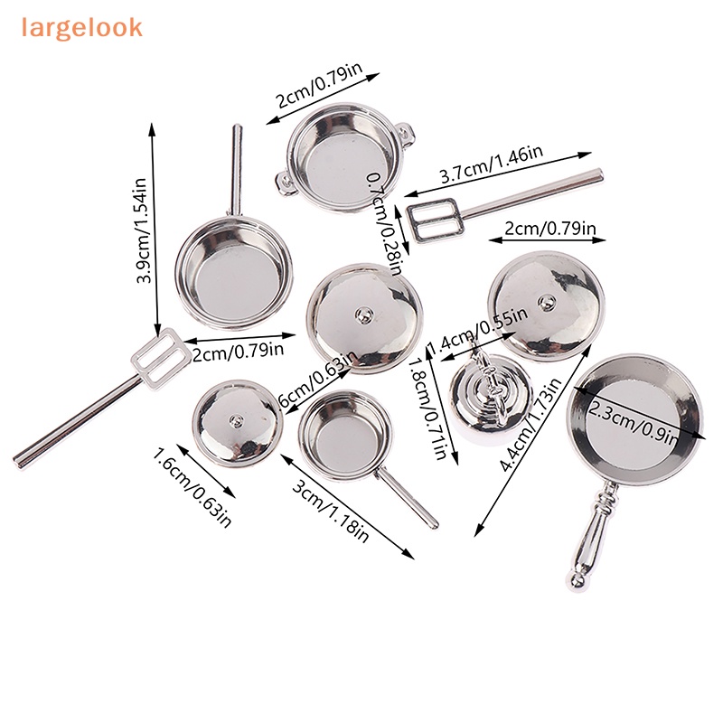 Mô Hình Nồi Chảo Mini Tỉ Lệ 1 / 12 Dùng Trang Trí Nhà Búp Bê