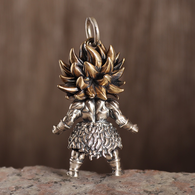 Mô Hình Tượng Villa Samurai Tóc Vàng Phong Cách Punk Cho Nam