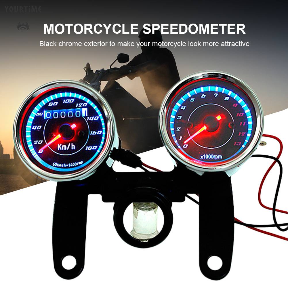 Đồng Hồ Đo Tốc Độ Thông Minh RPM 13000 RPM 12V Màn Hình LCD Dành Cho Xe Máy