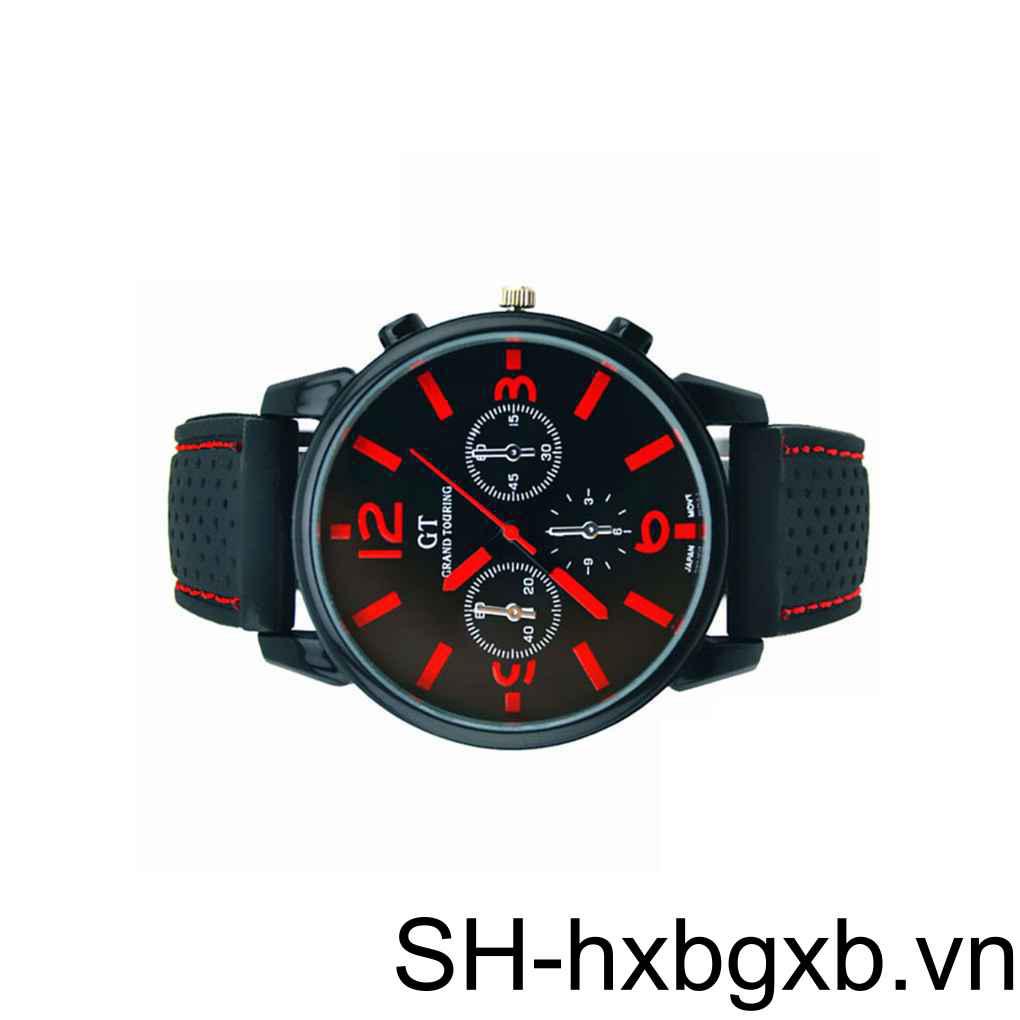 Đồng Hồ Thể Thao Nam Dây Da Phong Cách Retro