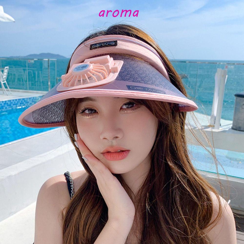 AROMA Mũ Chống Nắng Tia UV Thiết Kế Mới Với 3 Tốc Độ Có Thể Điều Chỉnh
