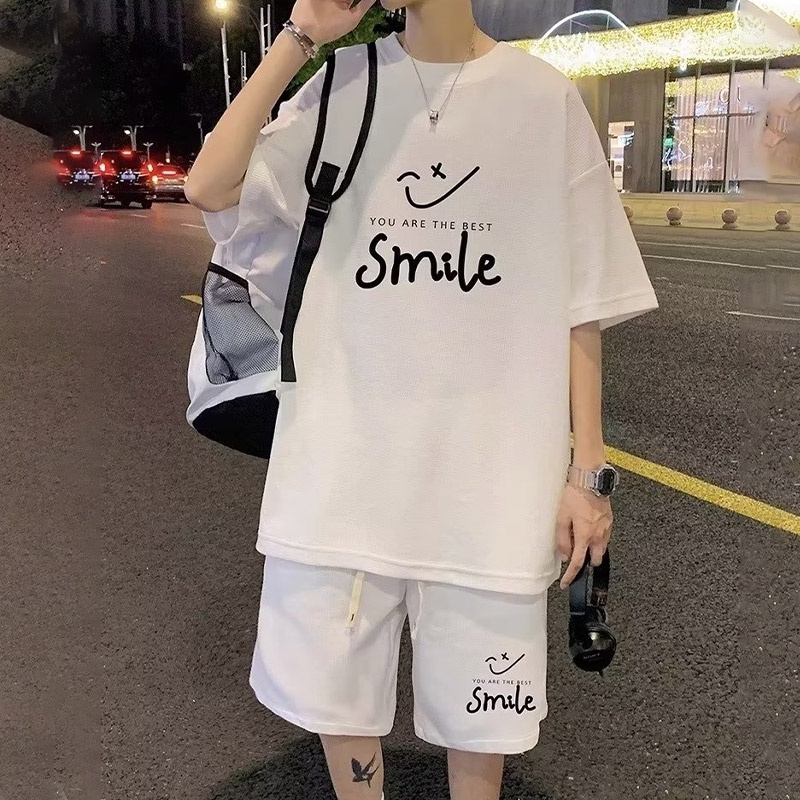 Set đồ thể thao HANLU ngắn tay phong cách năng động trẻ trung dành cho nam