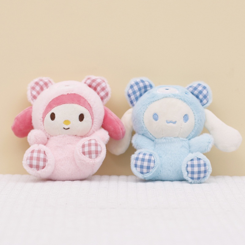 SANRIO Móc Khóa Hình Cún Nhồi Bông Kuromi Melody Dễ Thương
