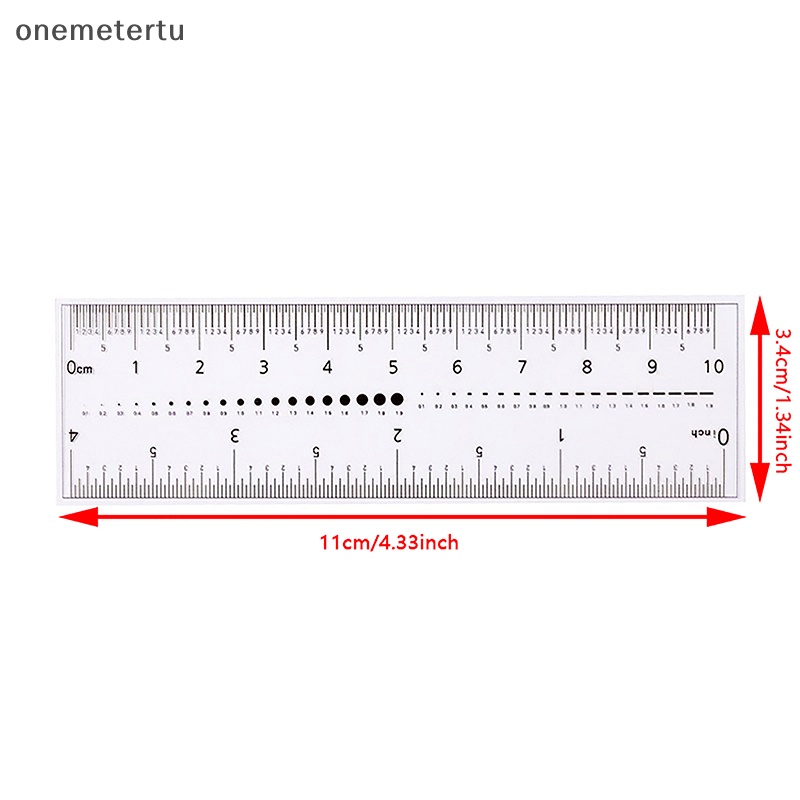 Thước Đo Kích Thước Móng Tay Trong Suốt Tiện Dụng