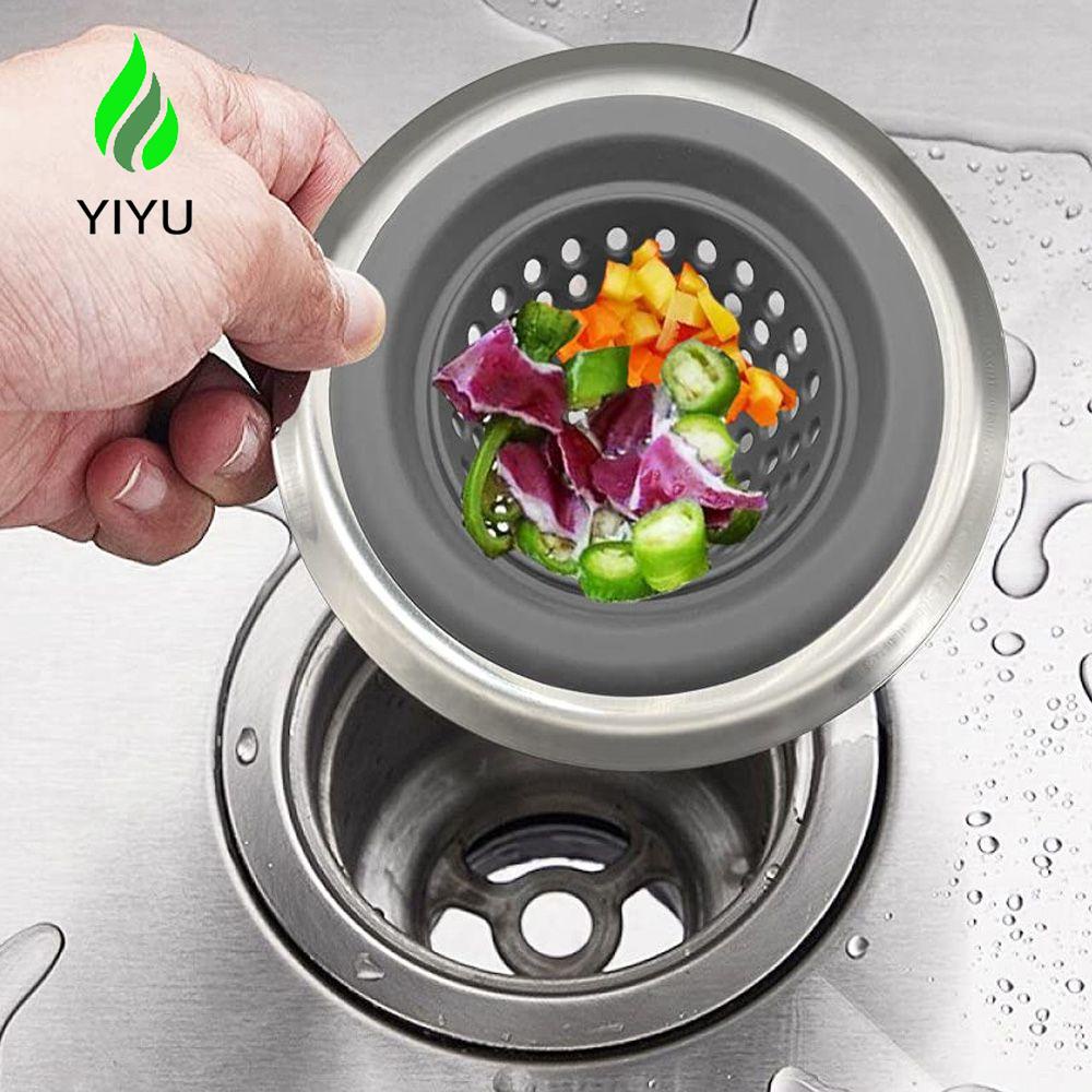 Nắp Lọc Cống Thoát Nước Bồn Rửa Bằng Silicone Và Thép Không Gỉ