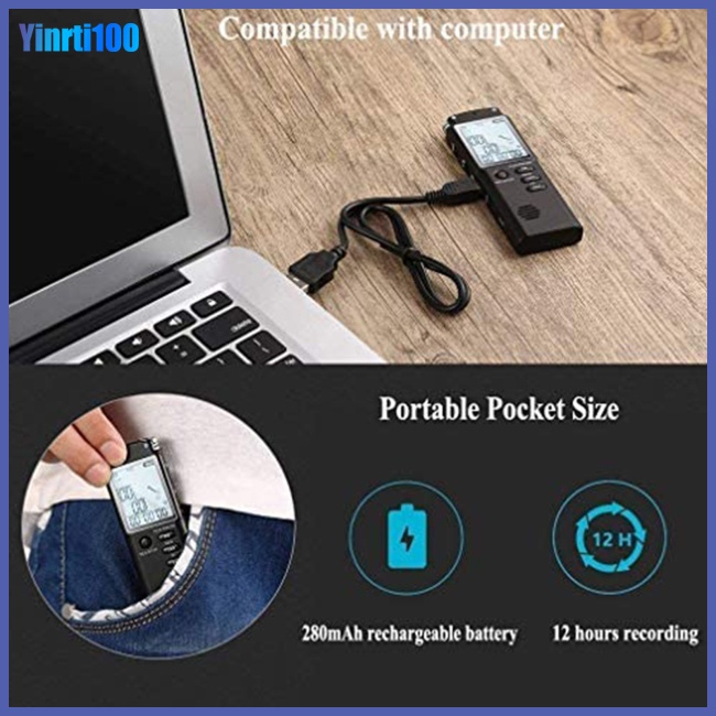 Máy Ghi Âm Kỹ Thuật Số Chuyên Nghiệp Cho Điện Thoại / Máy Nghe Nhạc Mp3