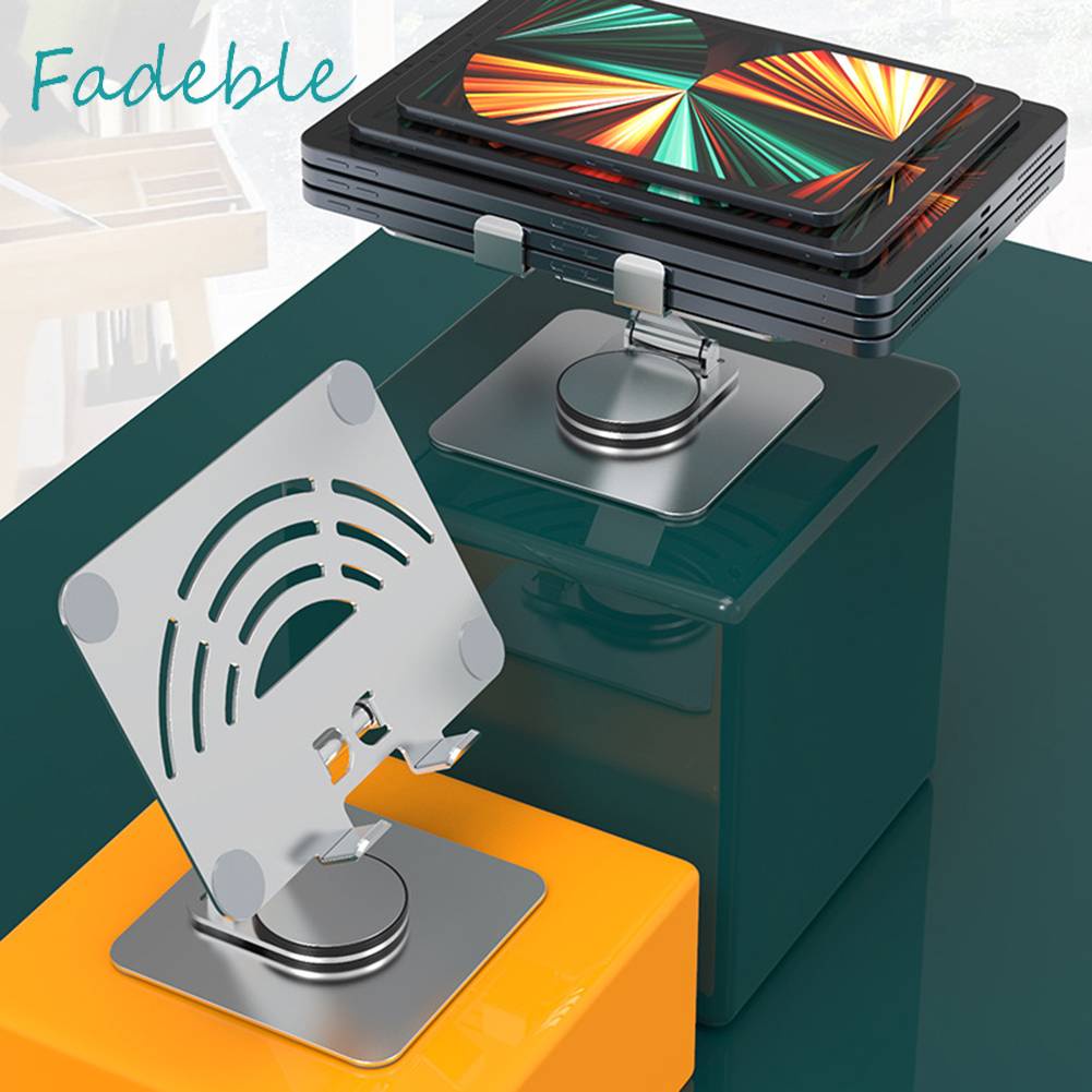 Giá Đỡ Điện Thoại / Máy Tính Bảng Bằng Hợp Kim Nhôm Xoay 360 Độ Để Bàn