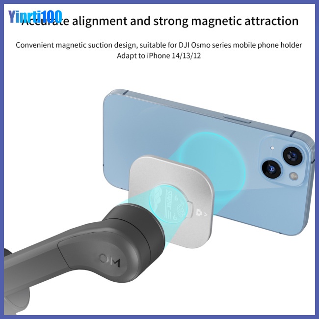 Đế Nam Châm Yinrti Ổn Định Điện Thoại Di Động Cho DJI Osmo Mobile 6 / 5 / 4 / SE