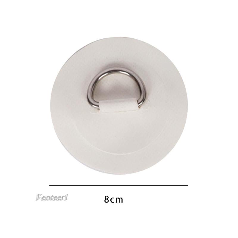 1 [Fenteer1] 4 Miếng Dán Vòng Chữ D Bằng Thép Không Gỉ Cho Thuyền Không Cần Khoan Lỗ