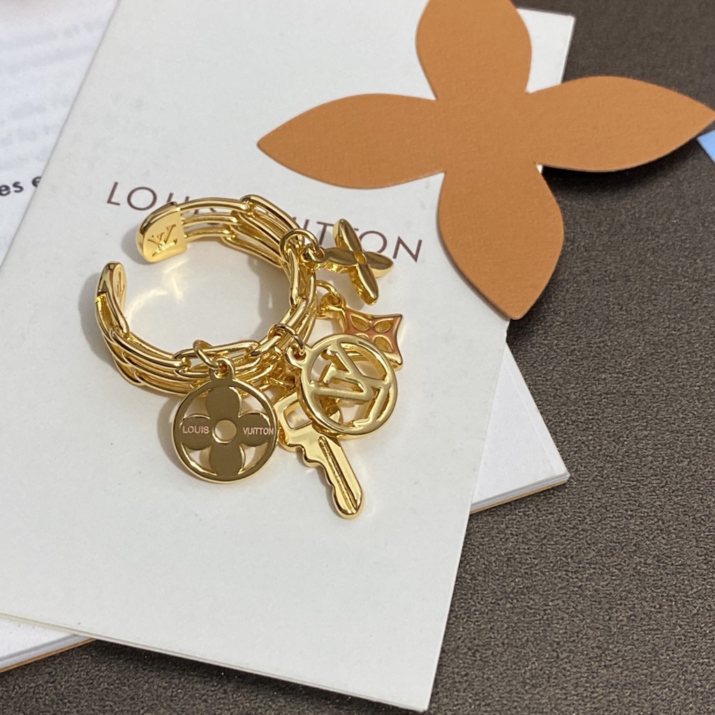 LOUIS VUITTON Bông Tai LV Bằng Thép Titan Thời Trang Cho Nữ