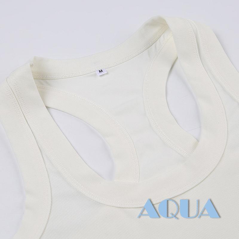 Áo Croptop Hai Dây Cổ Chữ U Màu Trơn Thời Trang Mùa Hè Dành Cho Nữ