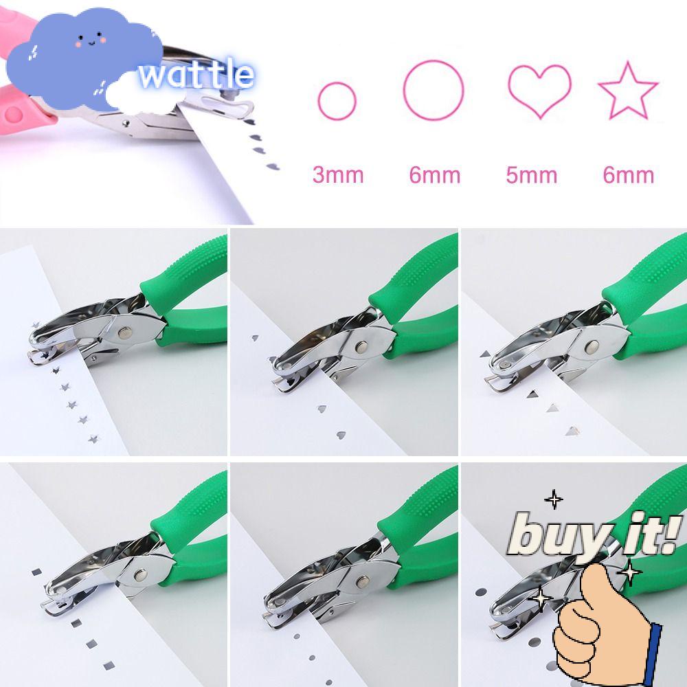 Dụng Cụ Đục Lỗ 9-75mm Hình Trái Tim / Tròn / Tam Giác / Vuông Dễ Thương Dùng Làm Đồ Thủ Công