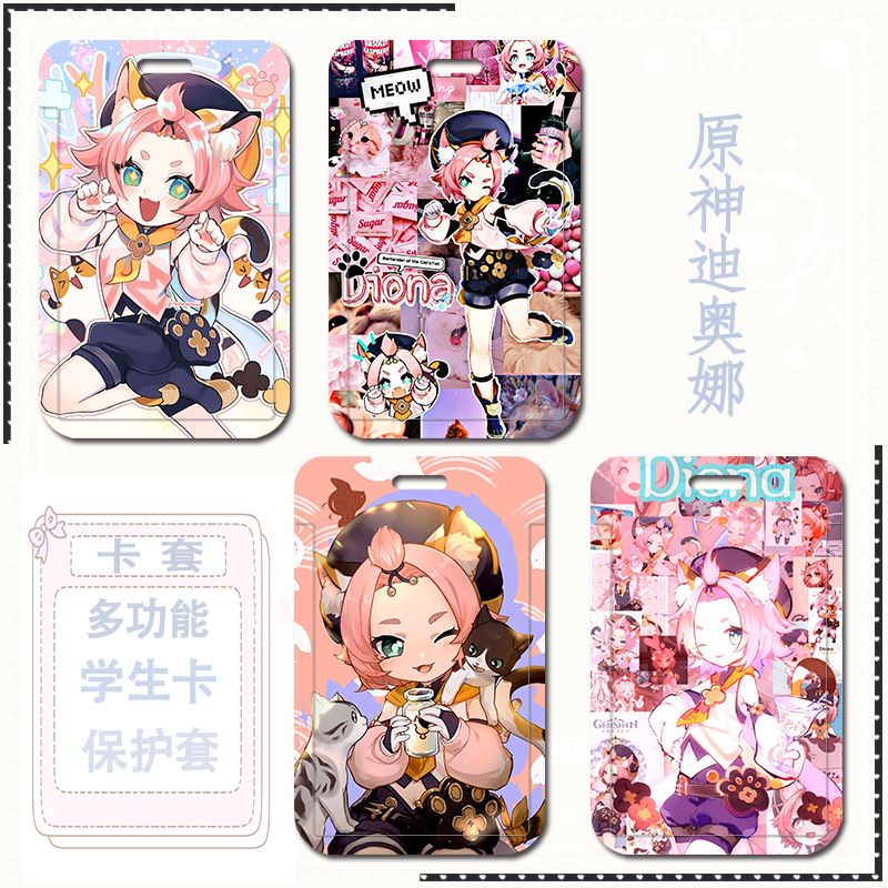 Ốp Điện Thoại Họa Tiết Anime Genshin Va Chạm Diona DIY Cho Học Sinh