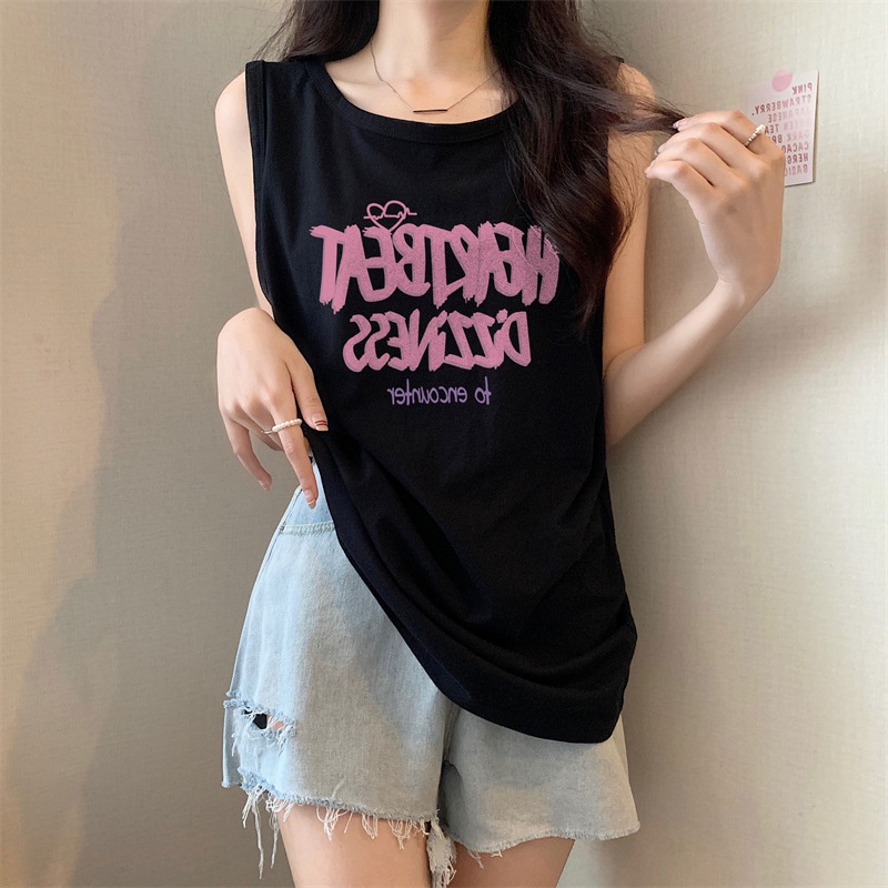 Áo Sát Nách Dáng Rộng Chất Liệu Cotton Thời Trang Mùa Hè Cho