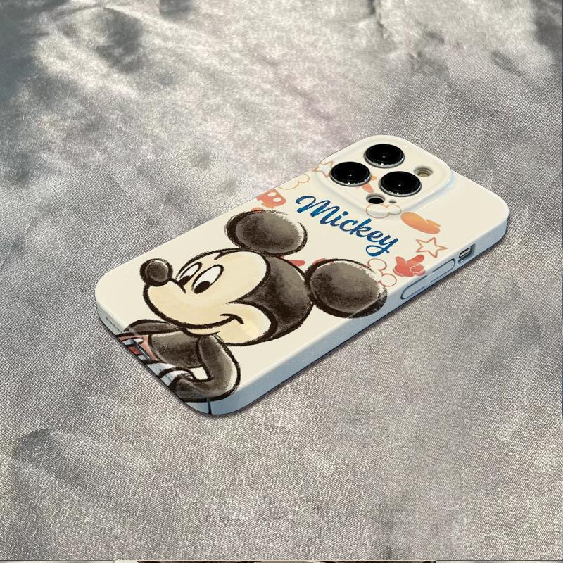 Ốp Điện Thoại Dẻo Họa Tiết Mickey Dễ Thương Chống Sốc Cho iPhone1278 14Promax 6In13 11