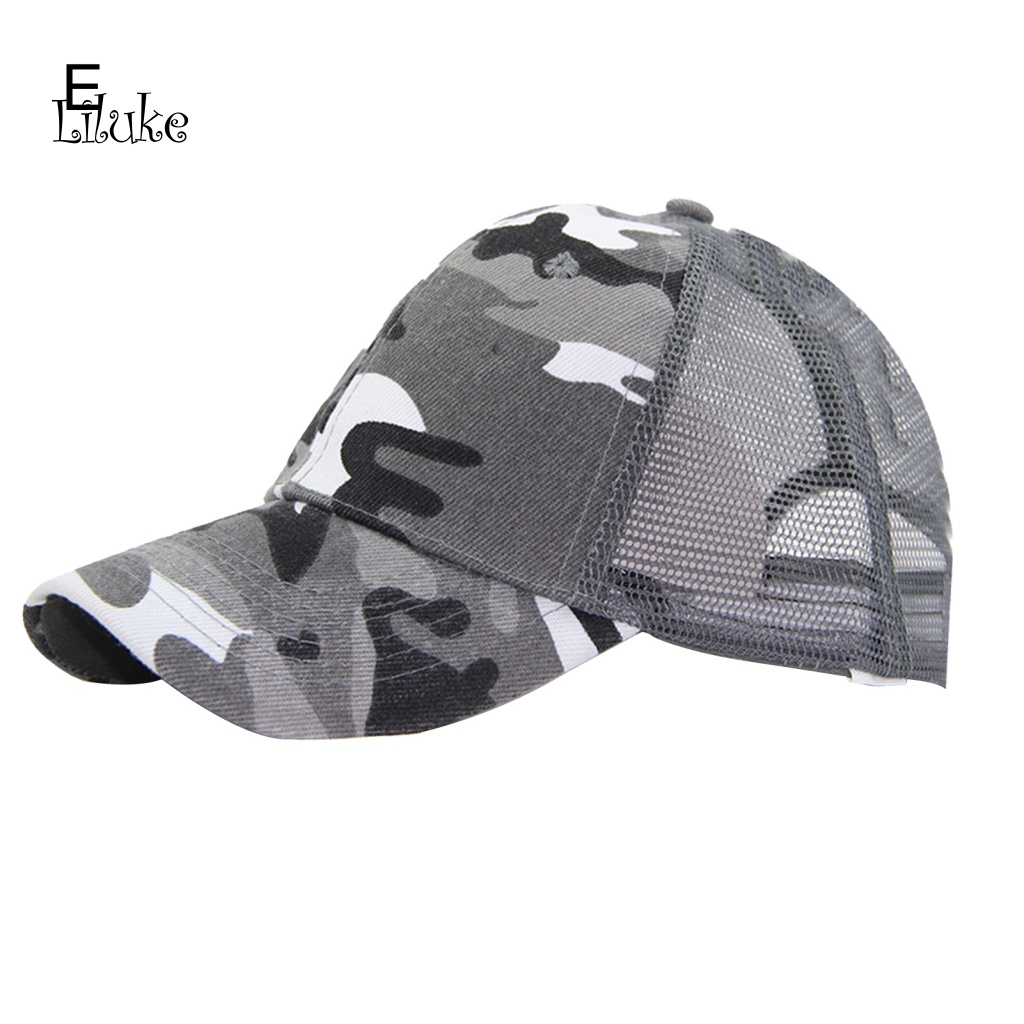 Mũ Lưỡi Trai Màu Trơn Họa Tiết Rằn Ri Vành Dài Chống Tia UV