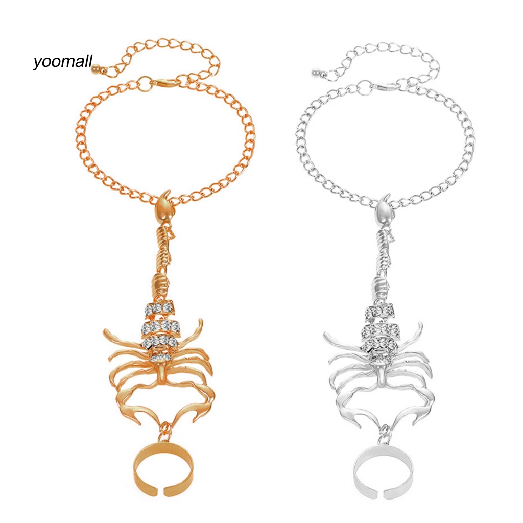 Yo / Vòng Tay Nối Hình Động Vật Đính Đá Zircon Giả Mạ Điện Không Phai Màu Trang Trí Tiệc Tùng Cho Nữ