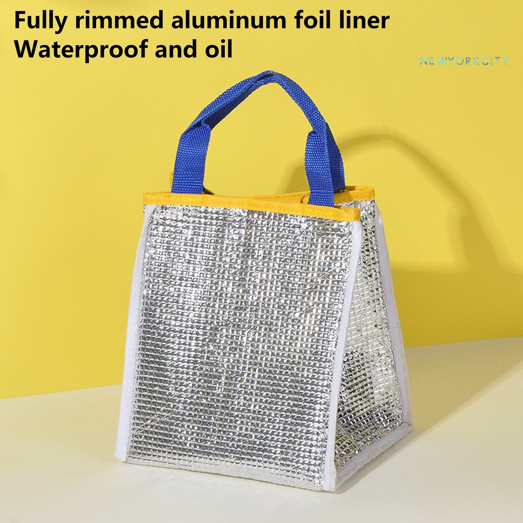 Túi Đựng Cơm Trưa Giữ Nhiệt Chống Rò Rỉ Họa Tiết Vịt Vàng Hoạt Hình Gấp Gọn Được Sức Chứa Lớn Đa Năng