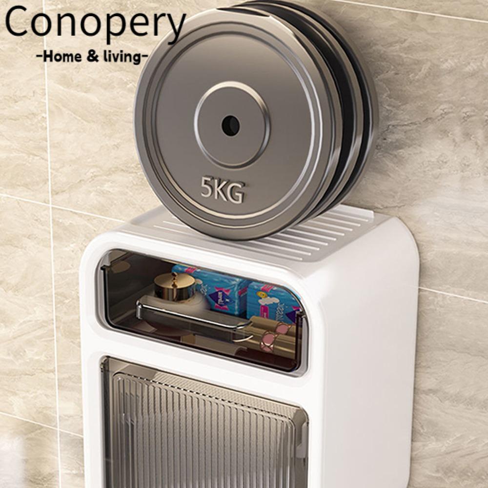 CONOPERY Hộp Đựng Khăn Giấy Hình Chữ Nhật Không Cần Đóng Đinh Tiện Dụng Cho Nhà Bếp