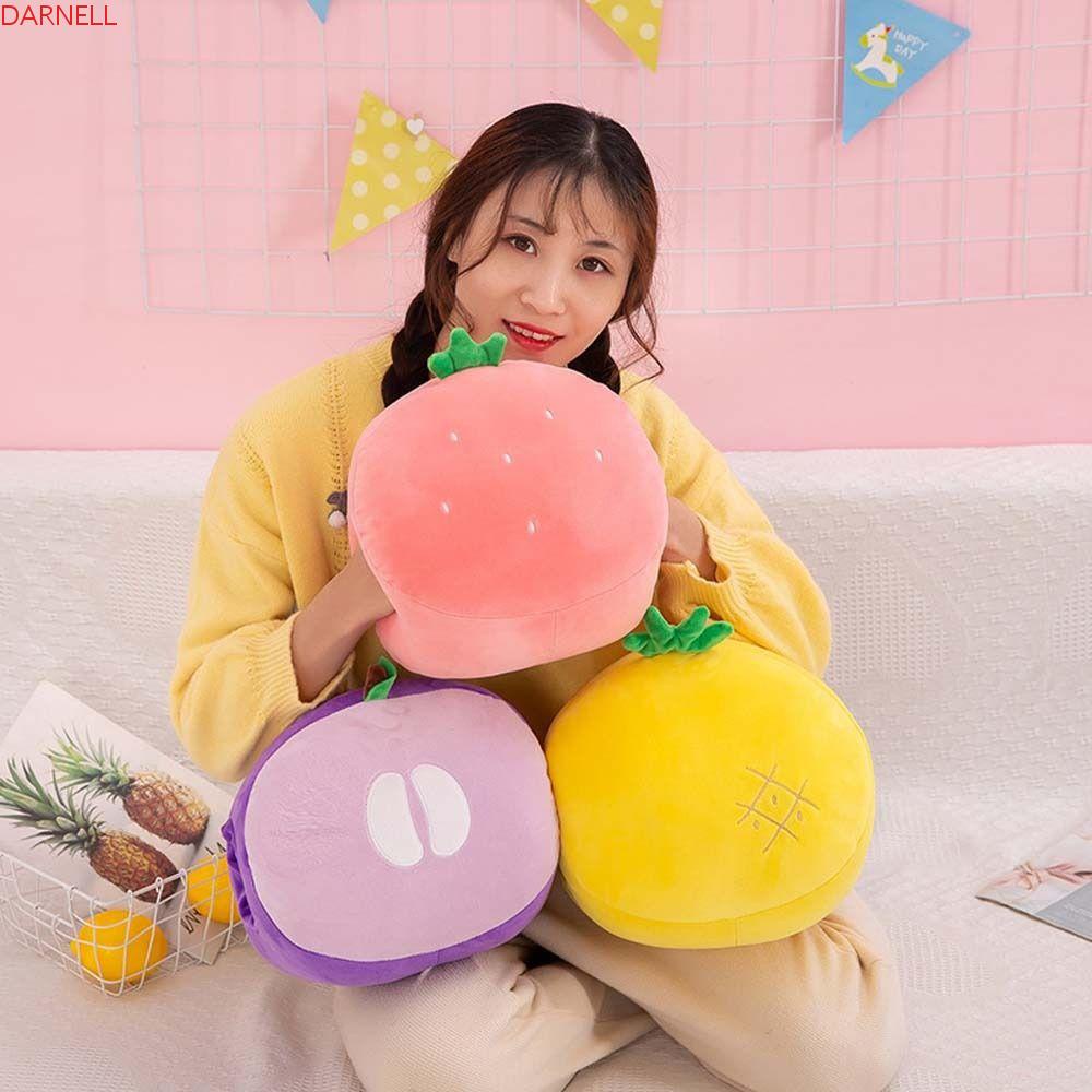 Gối Nhồi Bông Giữ Ấm Tay Hình Trái Cây Dễ Thương