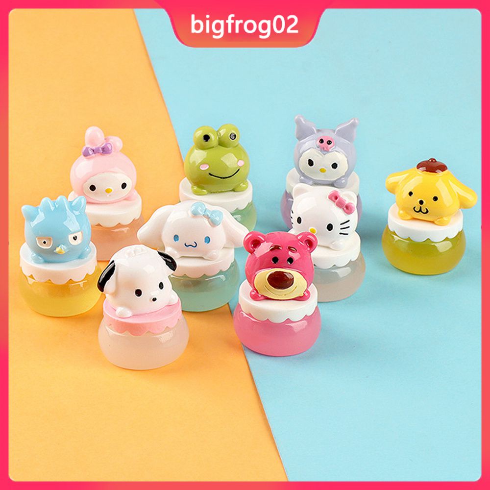 Móc Khóa Nhựa Phát Quang Hình Hoạt Hình Trang Trí Tiểu Cảnh