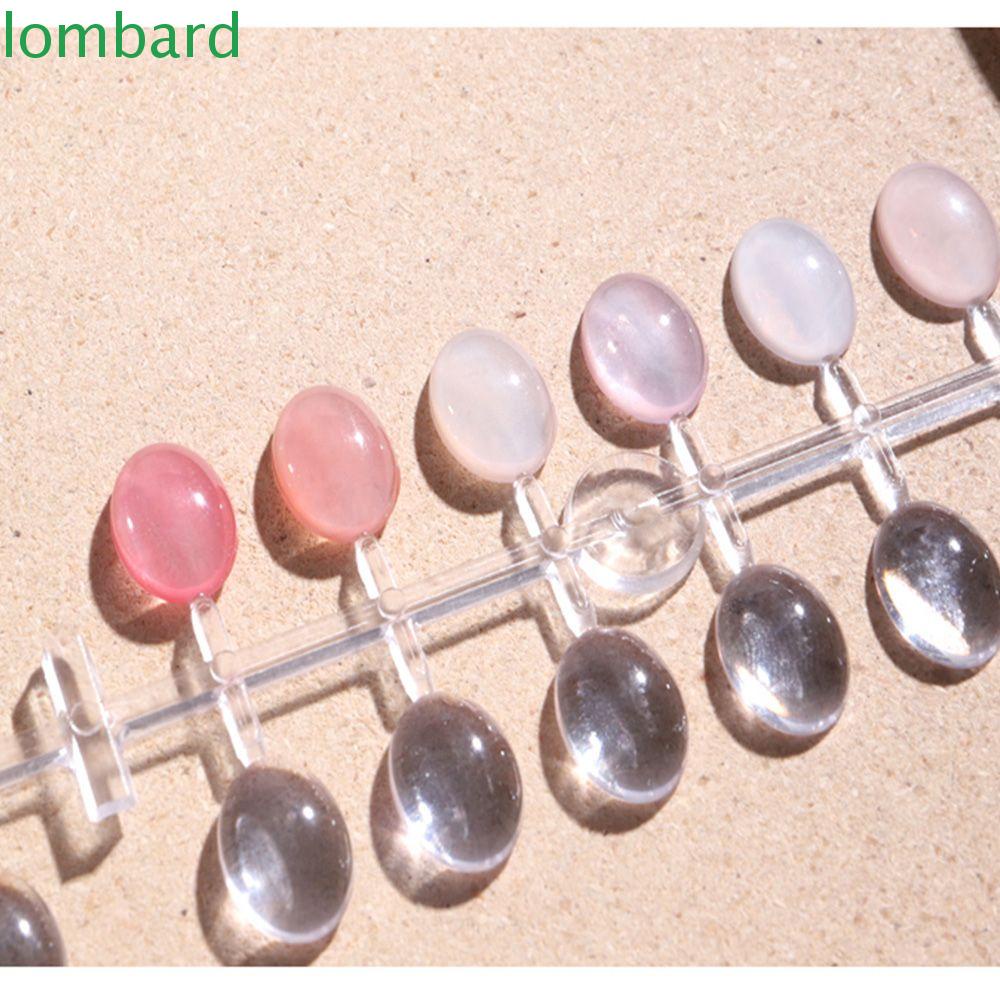 Kệ Trưng Bày Móng Tay Giả Hình Vuông / Trái Tim Hai Mặt Màu Trong Suốt Bằng Acrylic