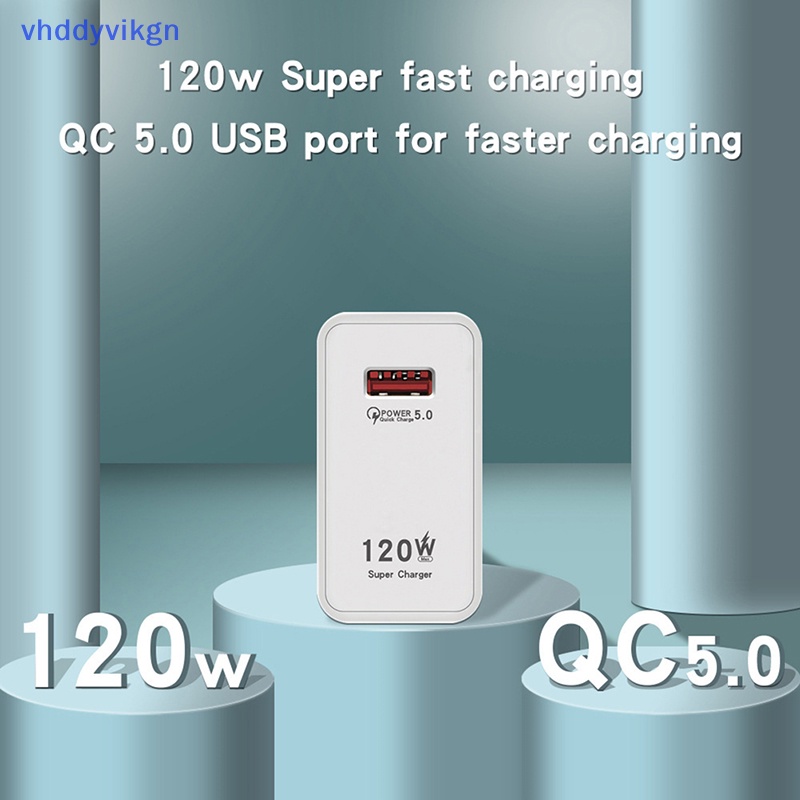 Bộ Sạc Nhanh VHDD 120W USB Chuyên Dụng Cho iPhone Xiaomi Samsung