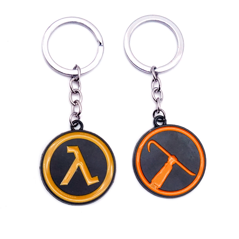 Half-life alyx keychain keyring game móc khóa cho nam phụ kiện vòng đeo chìa khóa