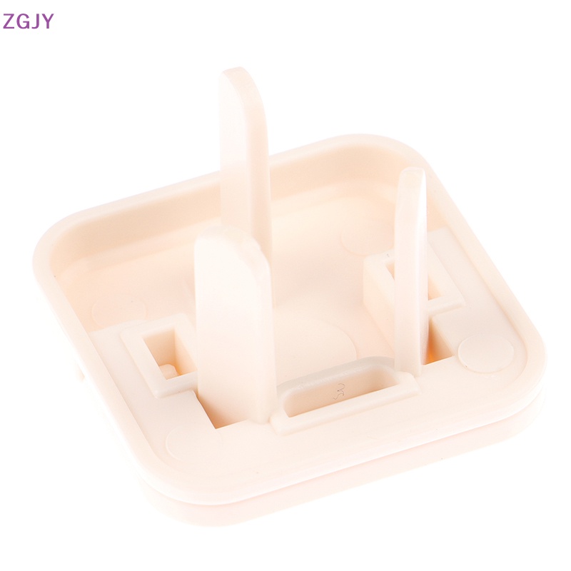 Set 5 Nắp Đậy Ổ Cắm Điện 2 / 3 Lỗ Hình Gấu Bảo Vệ An Toàn Cho Bé Mới
