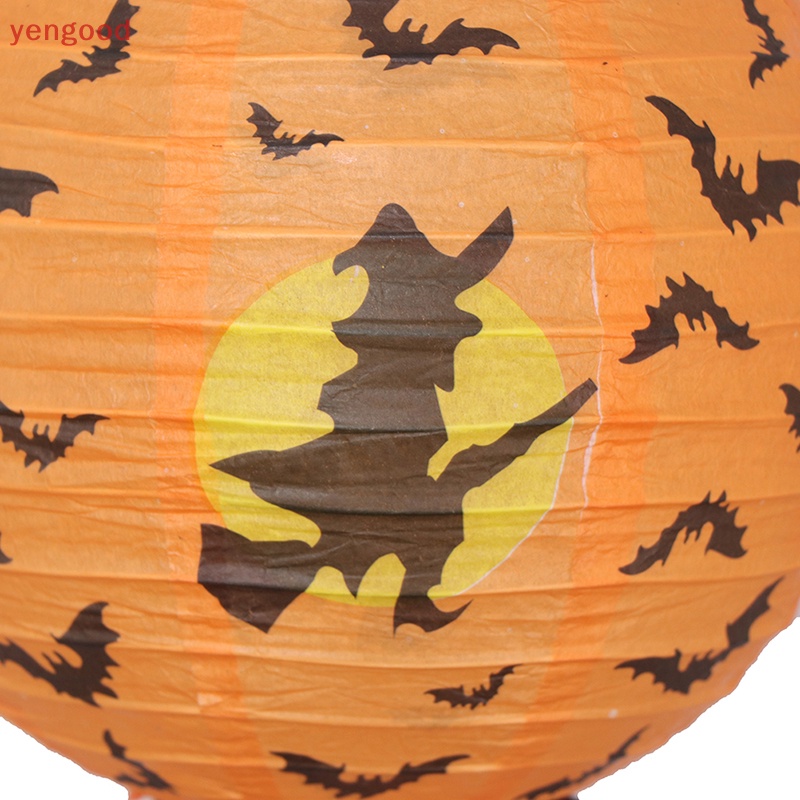 Lồng Đèn Giấy Hình Đầu Lâu Nhện Dơi Trang Trí Halloween