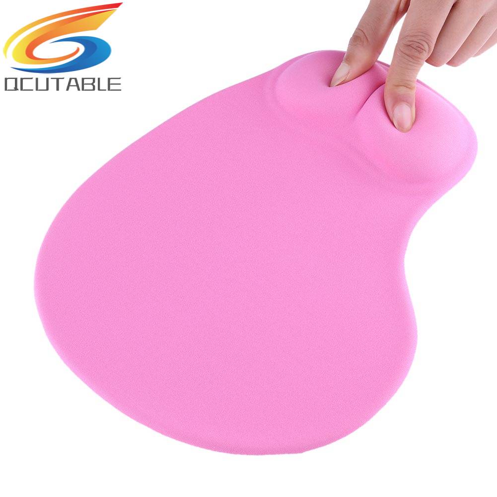 Miếng Lót Chuột PU Chống Trượt Có Đệm Silicone Hỗ Trợ Cổ Tay