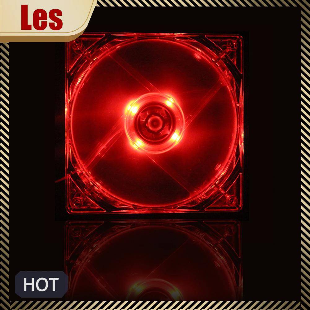 Quạt TảN NhiệT ĐèN LED Đỏ 12cm 120mm 12V 4Pin Cho PC